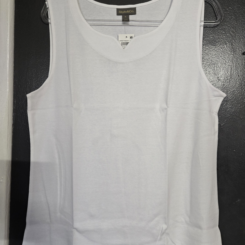 Style & Co. Classic White Tank Top